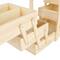 Mind Reader Brown Portable Wooden Sewing Storage Box Organizer